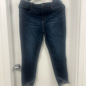 American Eagle Outfitters Dark Wash Cropped Jeans